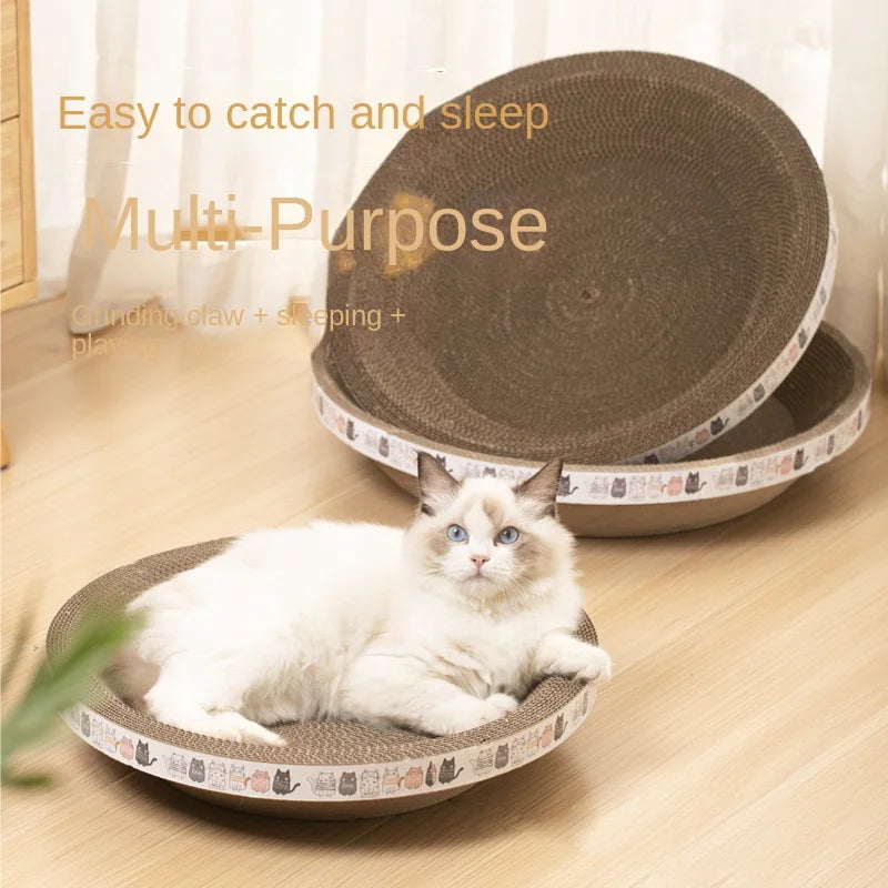 Wave Cat Scratcher – Durable 2-in-1 Design for Scratching and Lounging | Perfect for All Cats