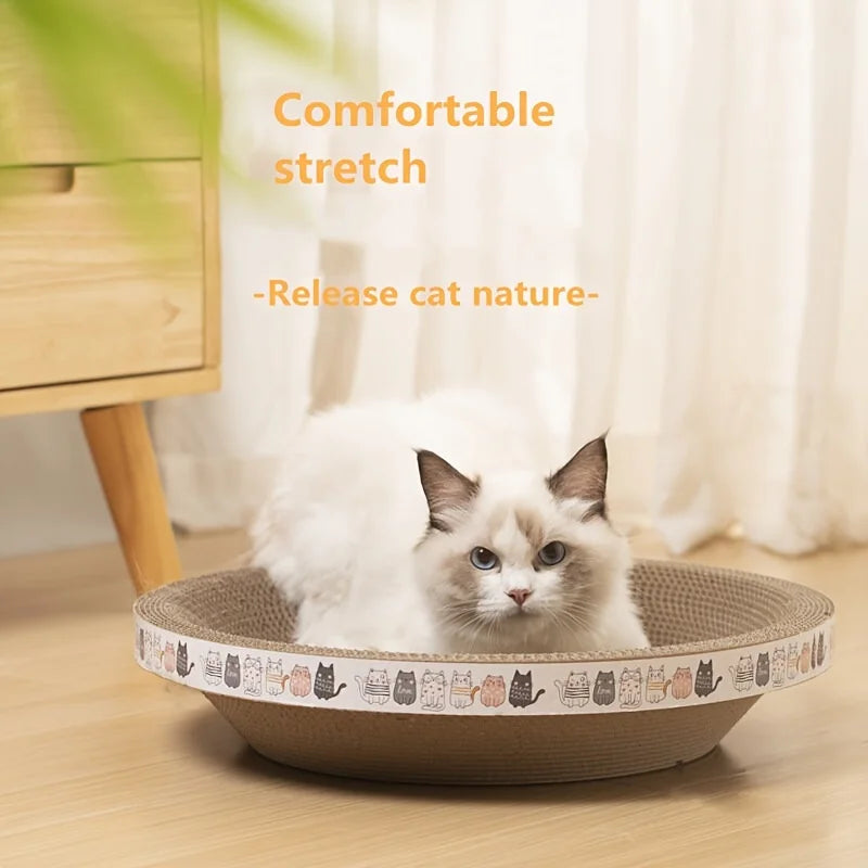 Wave Cat Scratcher – Durable 2-in-1 Design for Scratching and Lounging | Perfect for All Cats